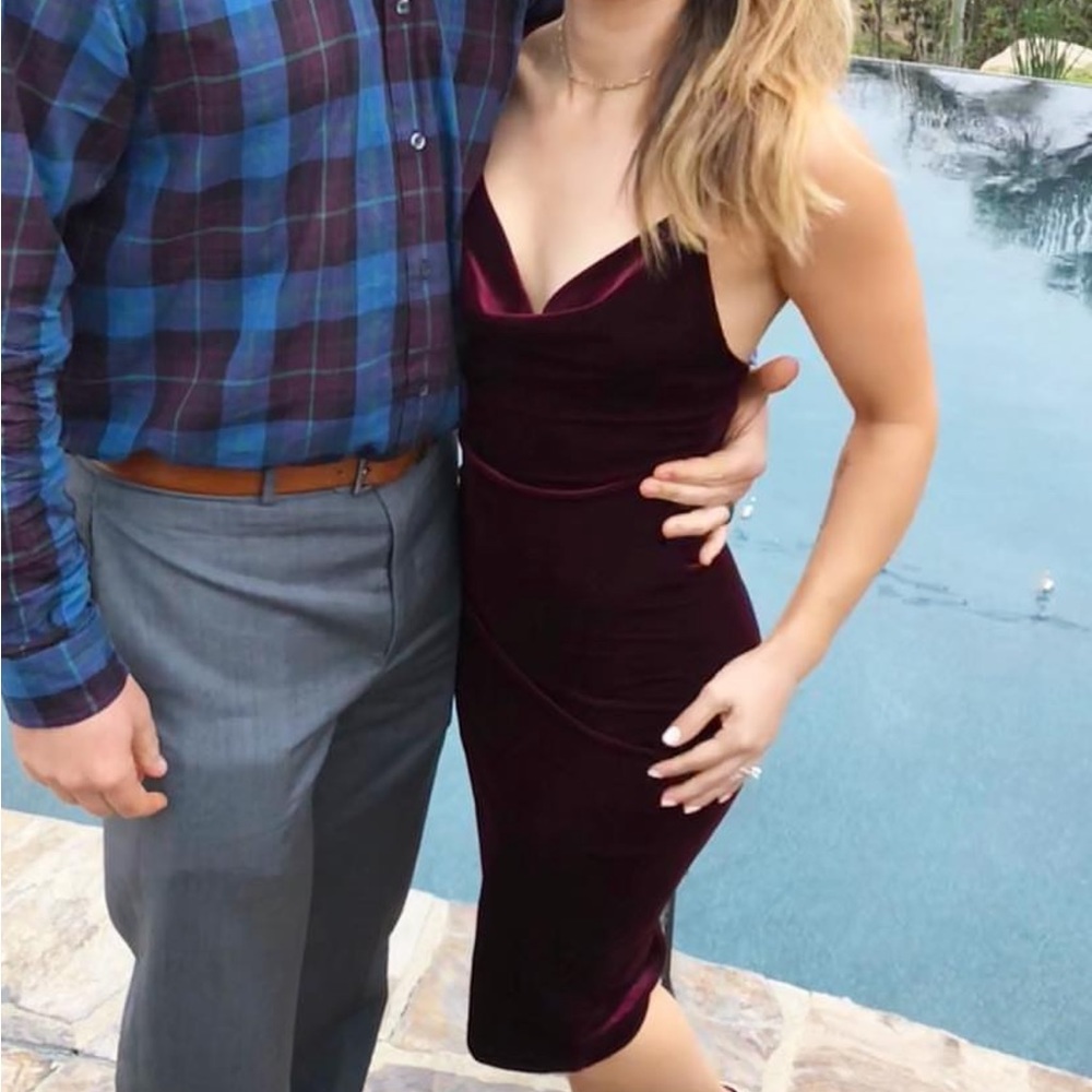 Lulus velvet dress worn once